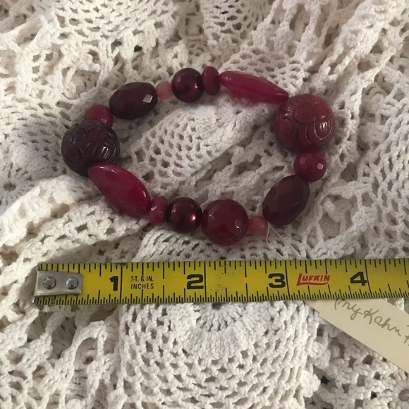 NEW ! Amy Kahn Russell Bracelet - Red - Picture 2 of 4